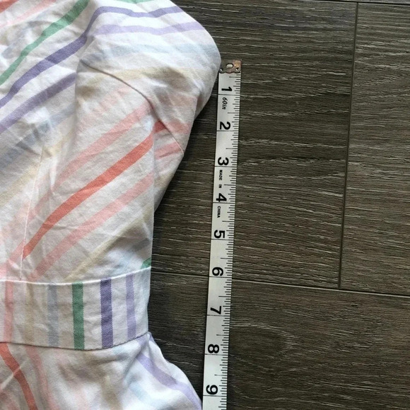 New York And Company Pastel Rainbow Stripe Halter Dress Size Small - Picture 5 of 14